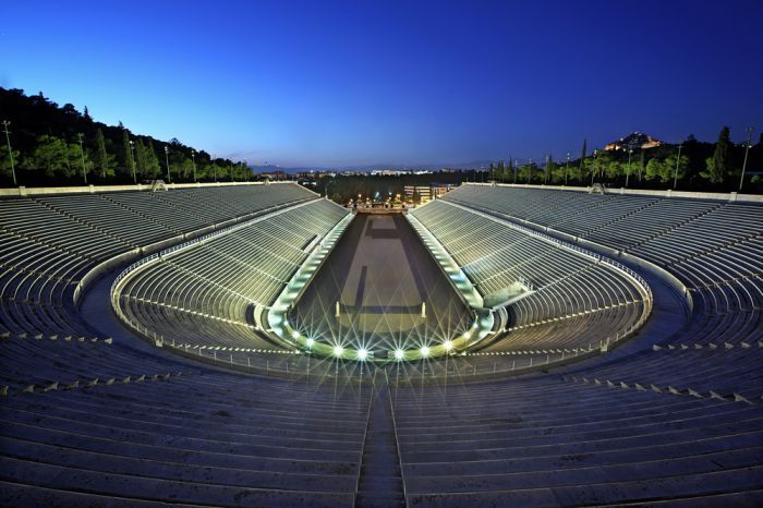 Panathenaic Stadium in Athens, site of the first modern Olympic Games