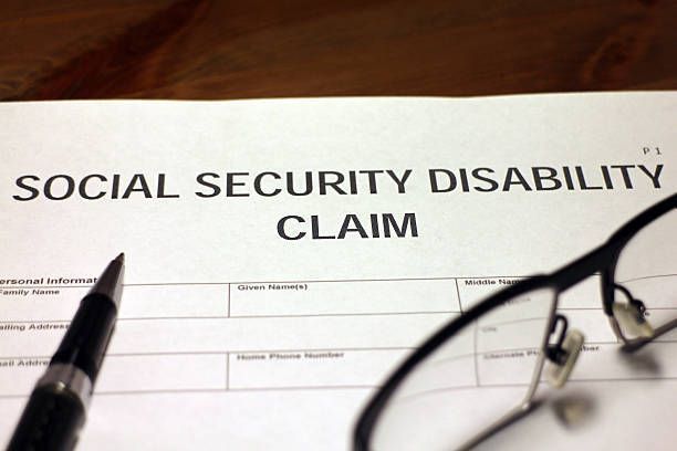 Close-up of Social Security documents showcasing social security disability lawyer services.