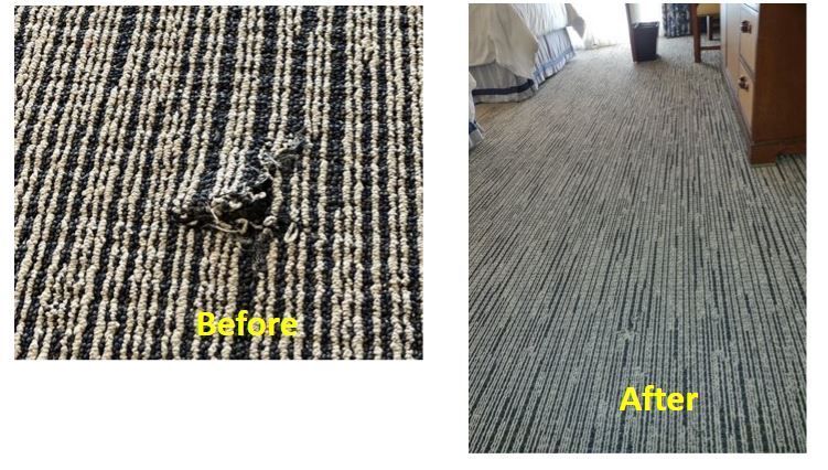 escondido carpet repair in hotel room