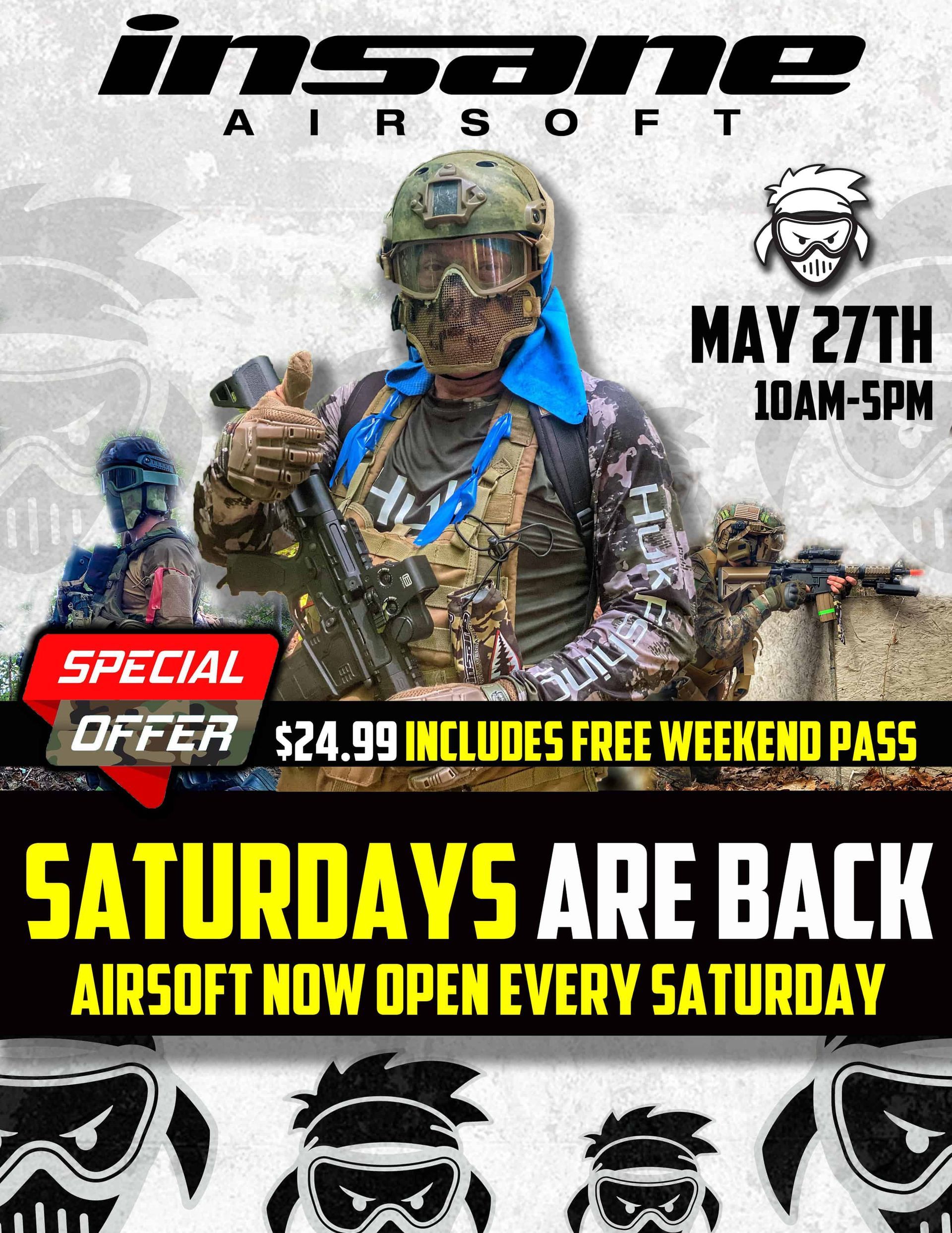 SATURDAY AIRSOFT IS BACK