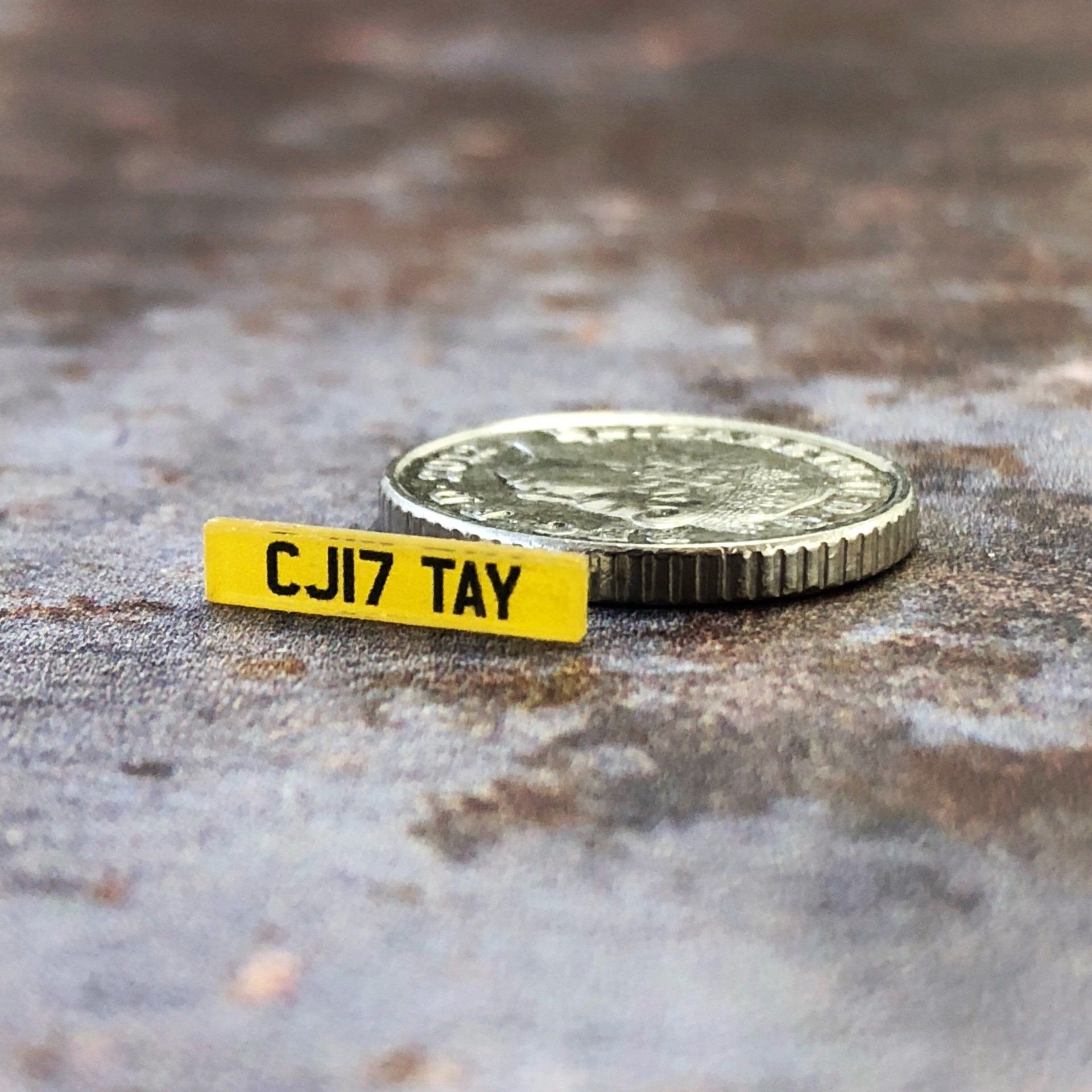 UV Printed Minature Numberplate 