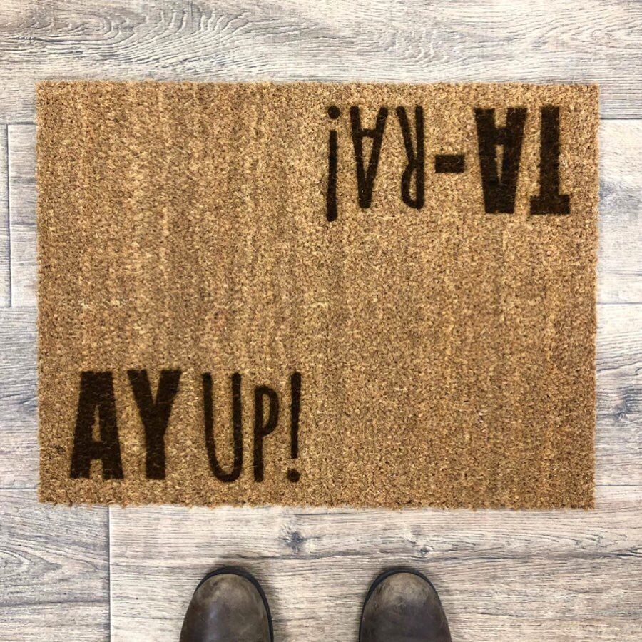 Laser Engraved Coir Doormat