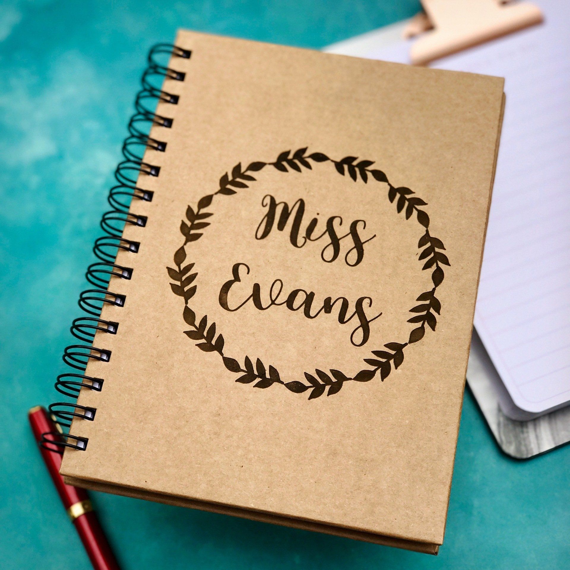 Laser Engraved Notebook