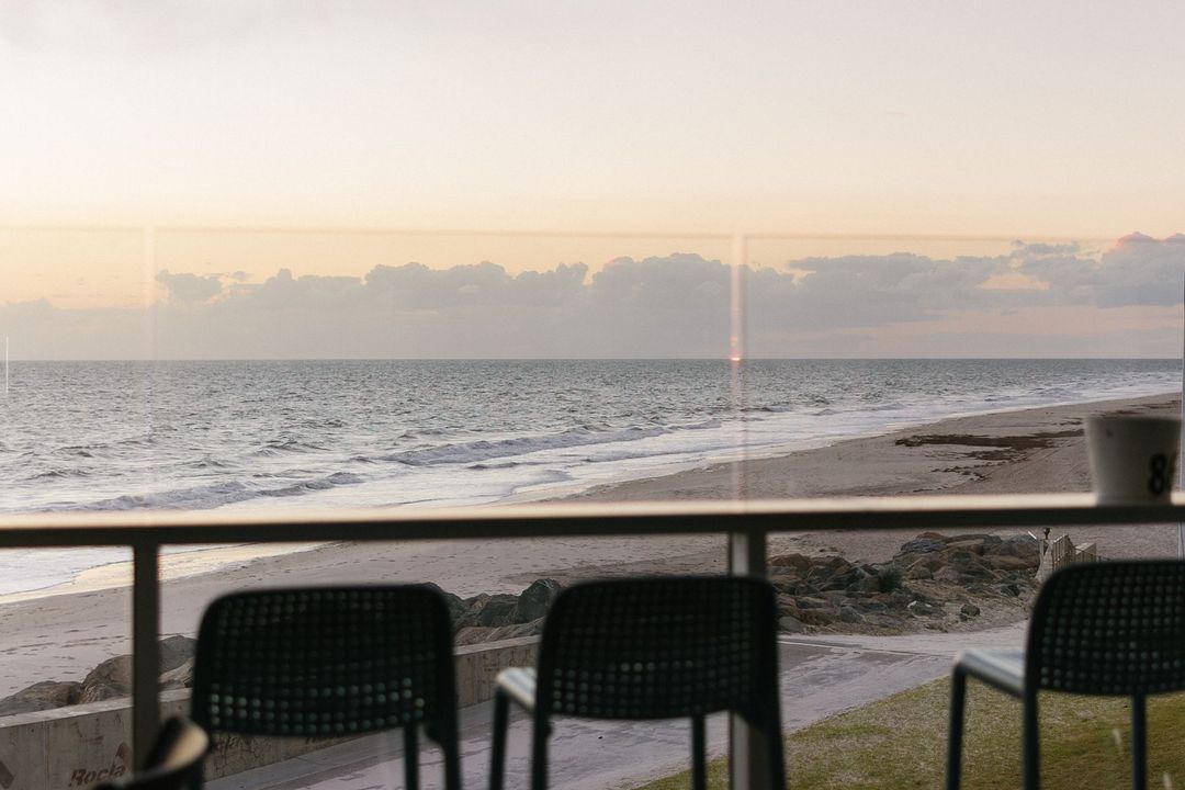 Ocean view from the balcony at Esplanade Apartments, West Beach