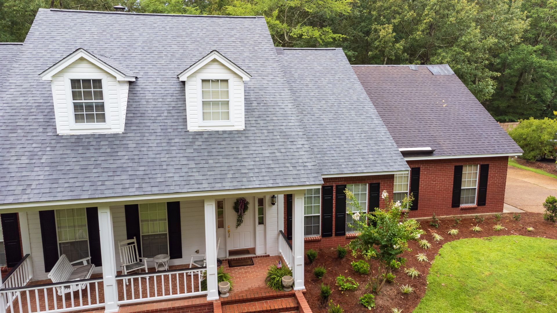 Old vs. new roof on a home | Roofing Replacement Contractor in Charlottesville, VA