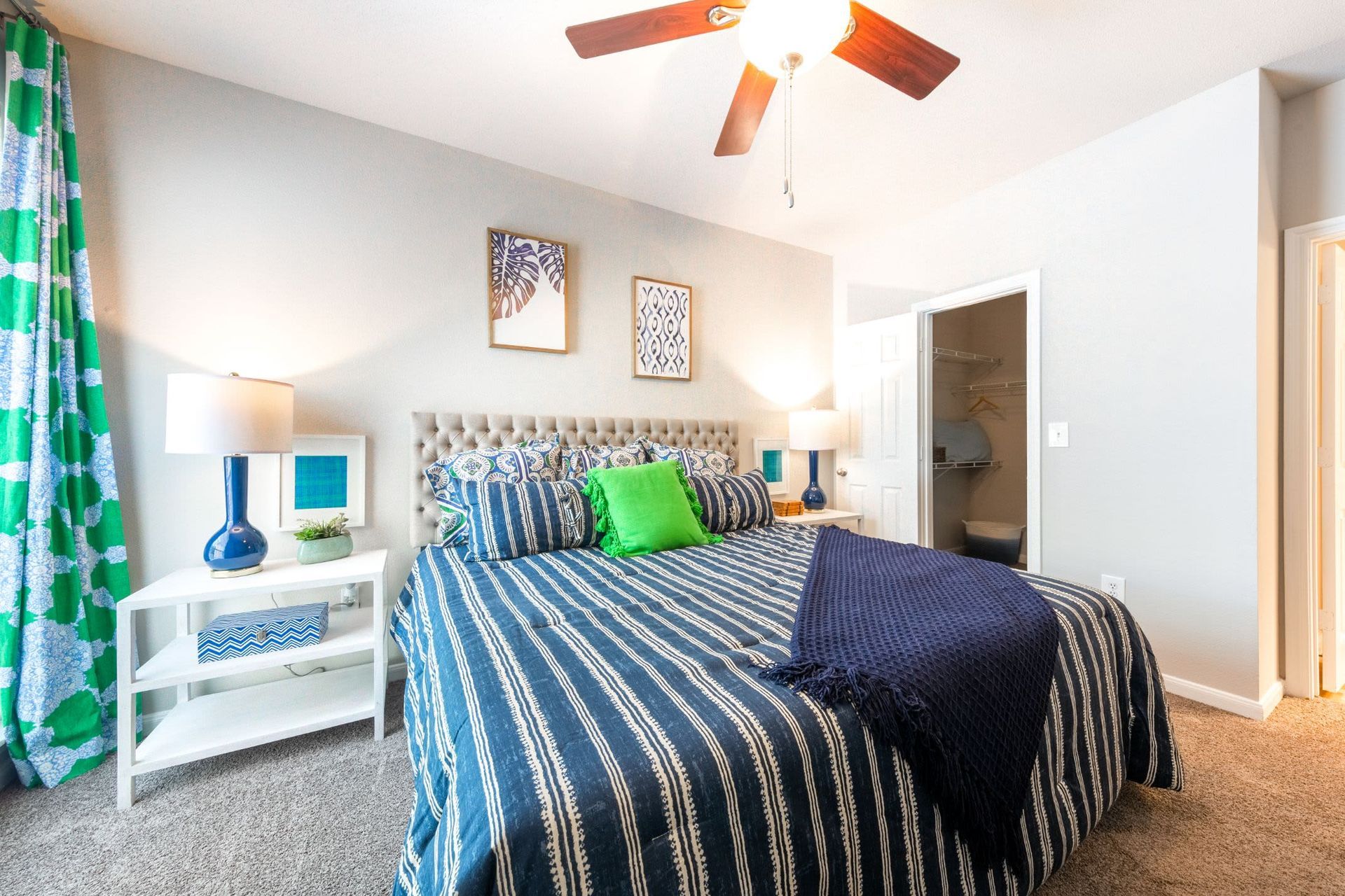 Bedroom at Marquis at Westchase in Houston, TX.