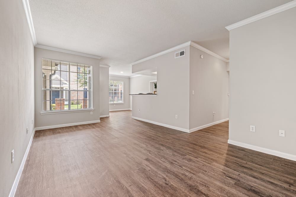Living room at Marquis at Westchase in Houston, TX.