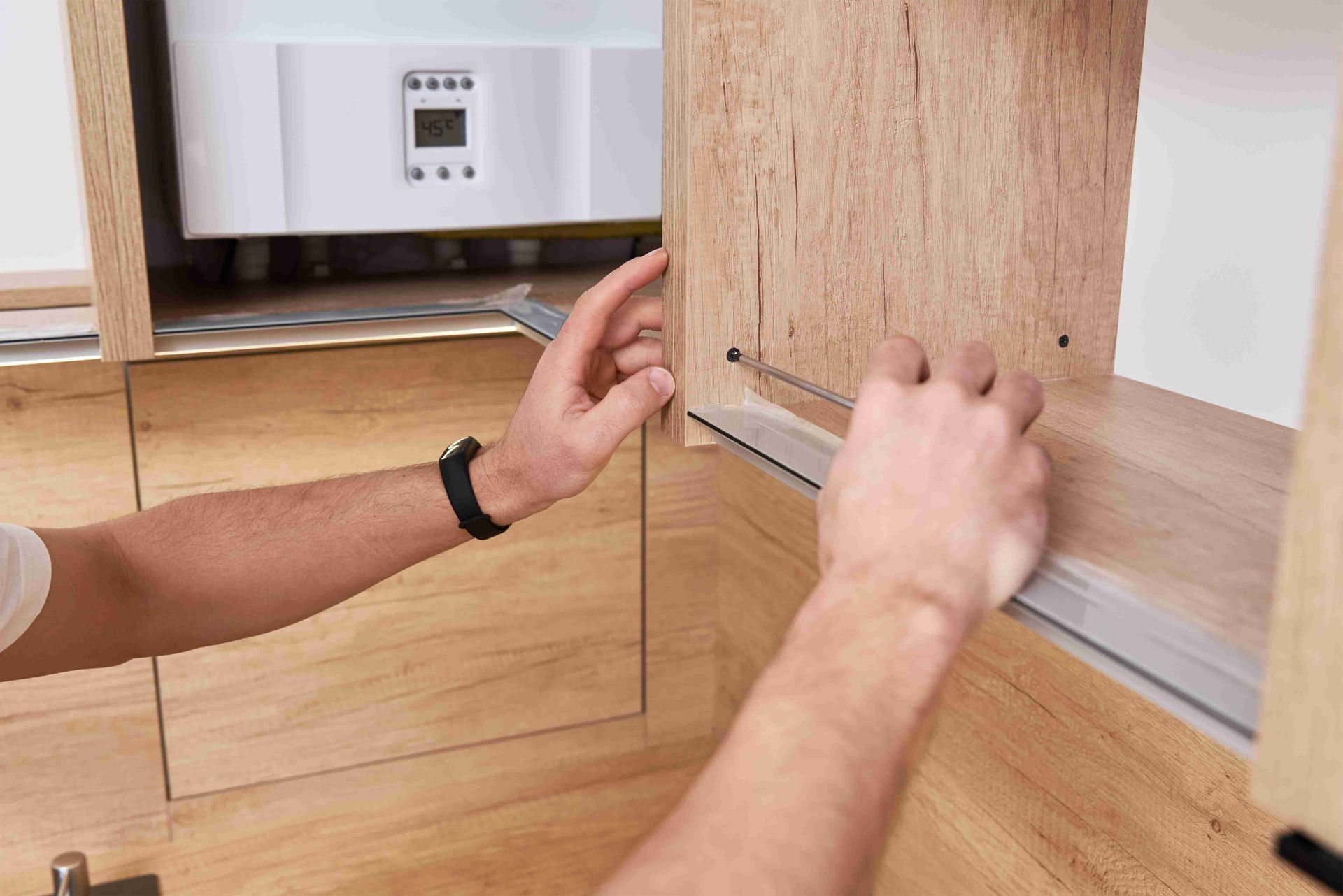 New cabinets being installed in Longmont home