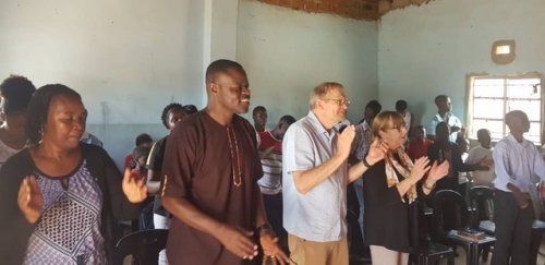 Frank and Beth join John and Jane Maleya, ministry leaders in Lusaka, Zambia, to worship with the disciples in Monze (a three-hour drive from Lusaka)