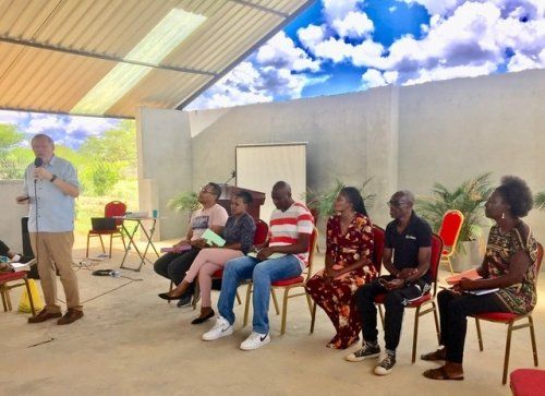 Conducting a marriage workshop in Lusaka, Zambia