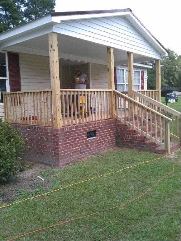 Small Wooden Yard - Home Installation in Richlands, NC