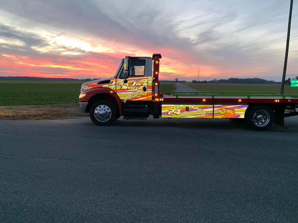 Flatbed Tow Truck — Cambridge, MD — Jess Jr's & Sons Body Shop