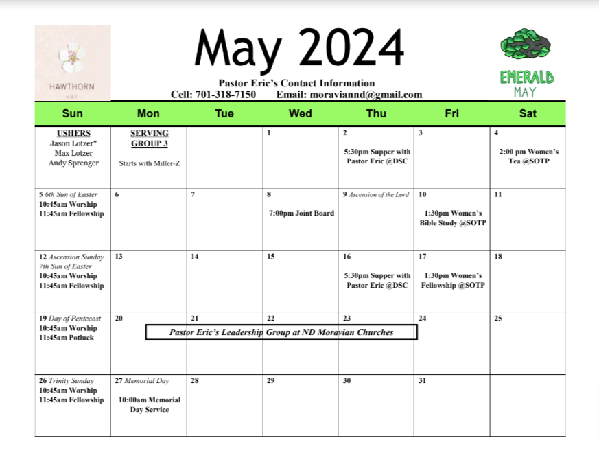 february events calendar
