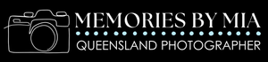 logo for memories by mia, queensland photographer