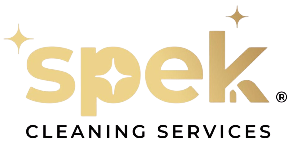 A logo for a company called spek cleaning services
