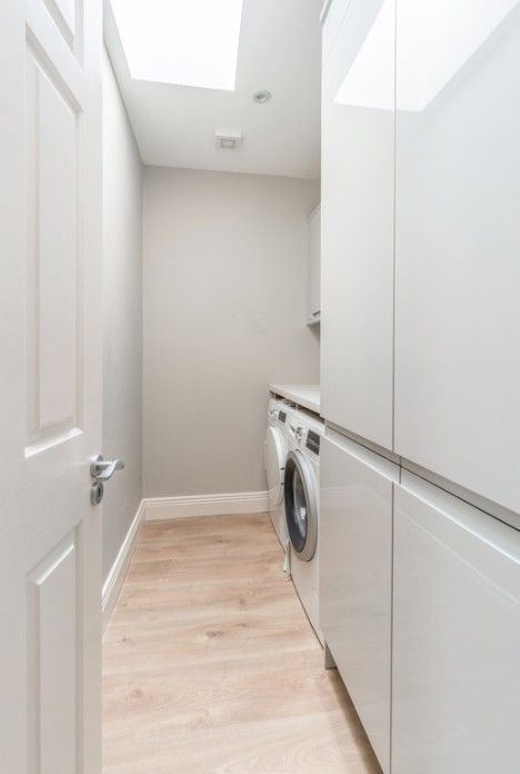 Derbyshire Specialists Group cloakroom conversion to a utility room with storage in Derbyshire