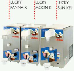 tre macchine per gelato