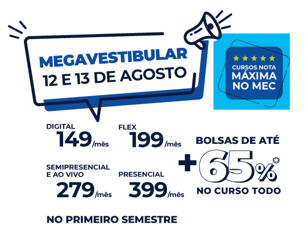Últimos dias! Graduação Estácio com até 70%* de bolsa no curso todo