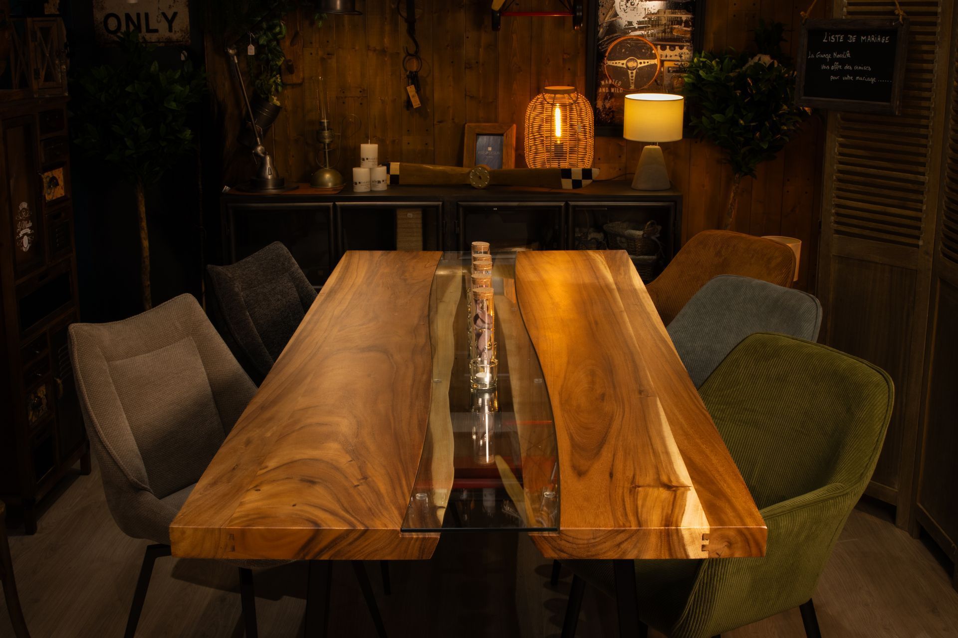 TABLE 240X100 SUAR VERRE