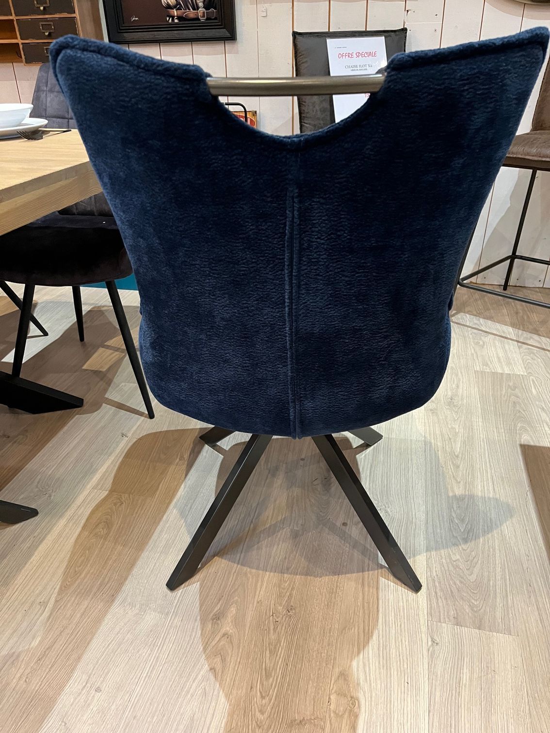 CHAISE TOURNANTE BLEU13