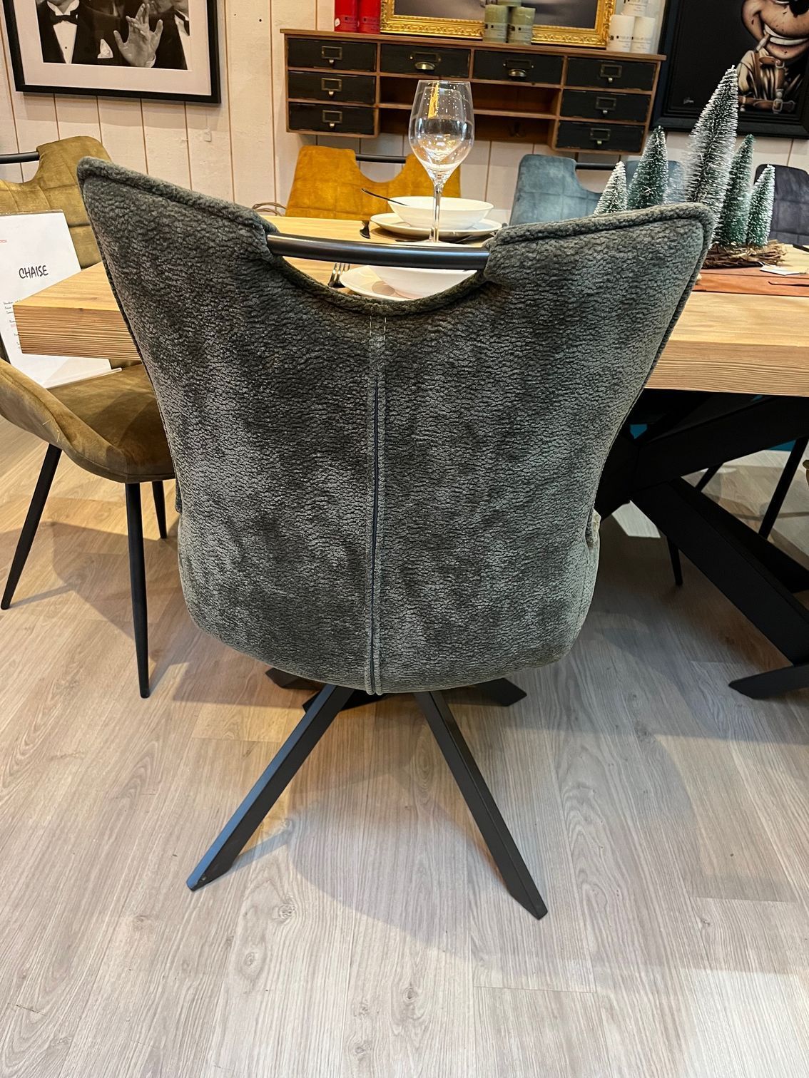 CHAISE TOURNANTE VERT15