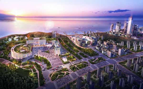 An image depicting the area where a new international school in Korea will be situated