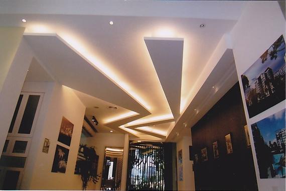 Top Beauty Plasterglass Ceiling -Door Entrance Design