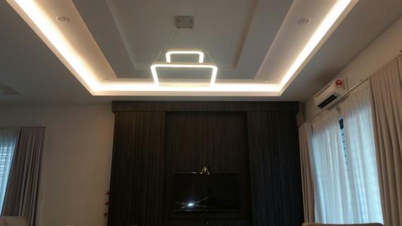 Top Beauty Plasterglass Ceiling - Living Hall Design