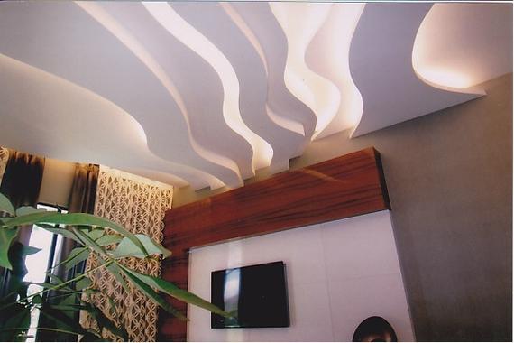 Top Beauty Plasterglass Ceiling - Living Hall Design