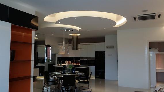 Top Beauty Plasterglass Ceiling - Living Hall Design