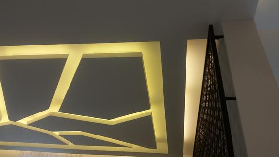 Top Beauty Plasterglass Ceiling - Living Hall Design