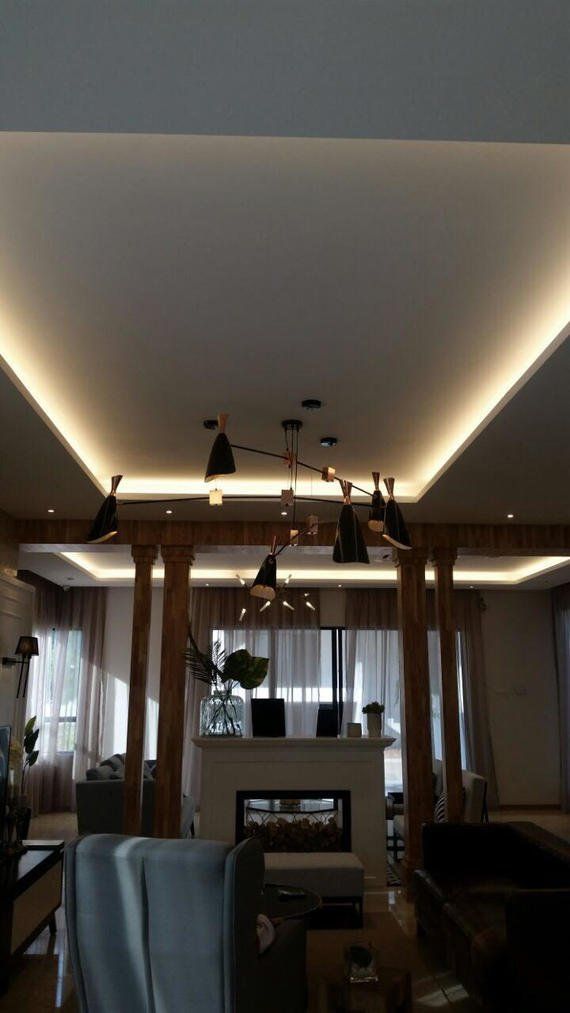 Top Beauty Plasterglass Ceiling - Living Hall Design