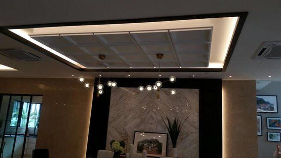 Top Beauty Plasterglass Ceiling - Living Hall Design