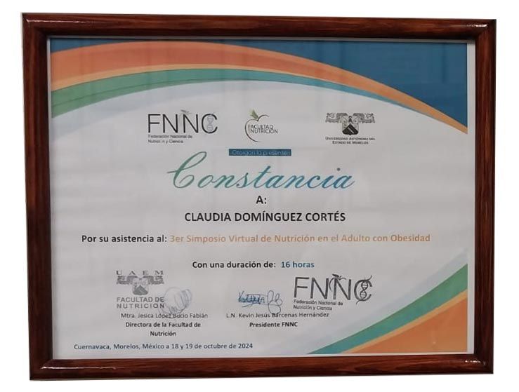 NUTRIÓLOGA Y SALUD CLAUDIA DOMÍNGUEZ