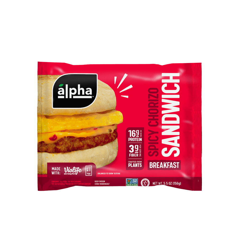 Meatless Spicy Chorizo Breakfast Sandwich