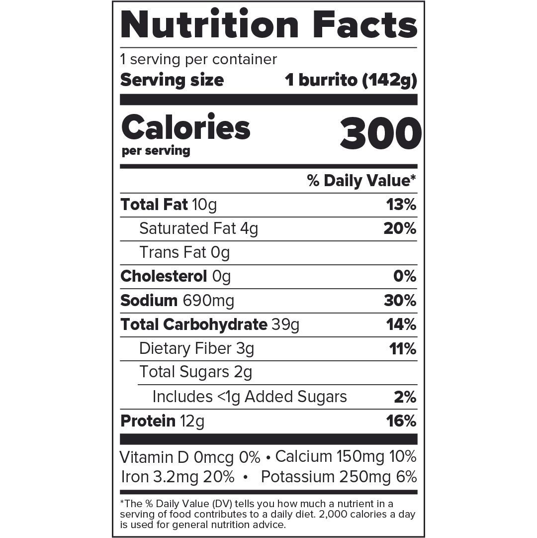 Nutrition & Ingredients