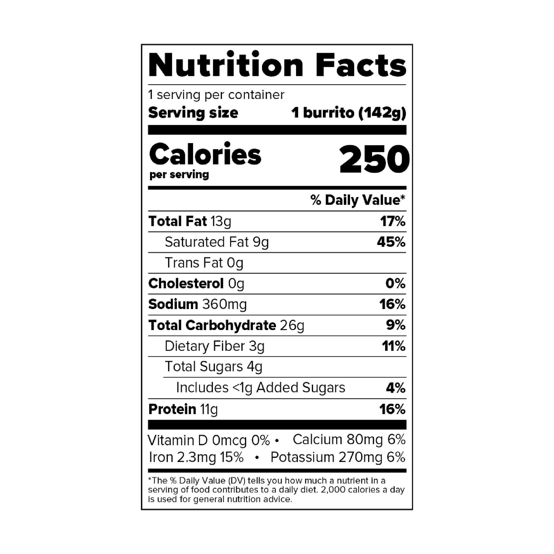 Nutrition & Ingredients