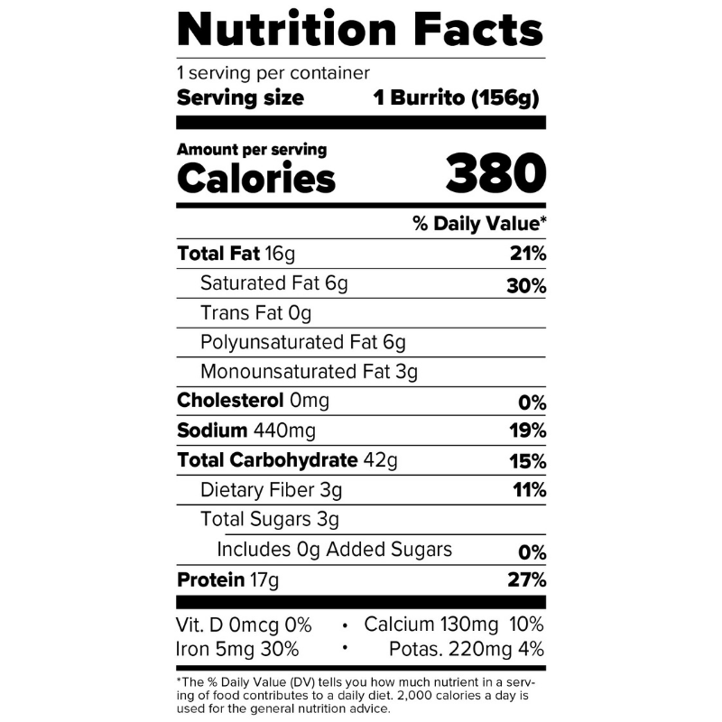 Nutrition & Ingredients