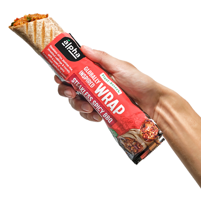 hand holding a wrap