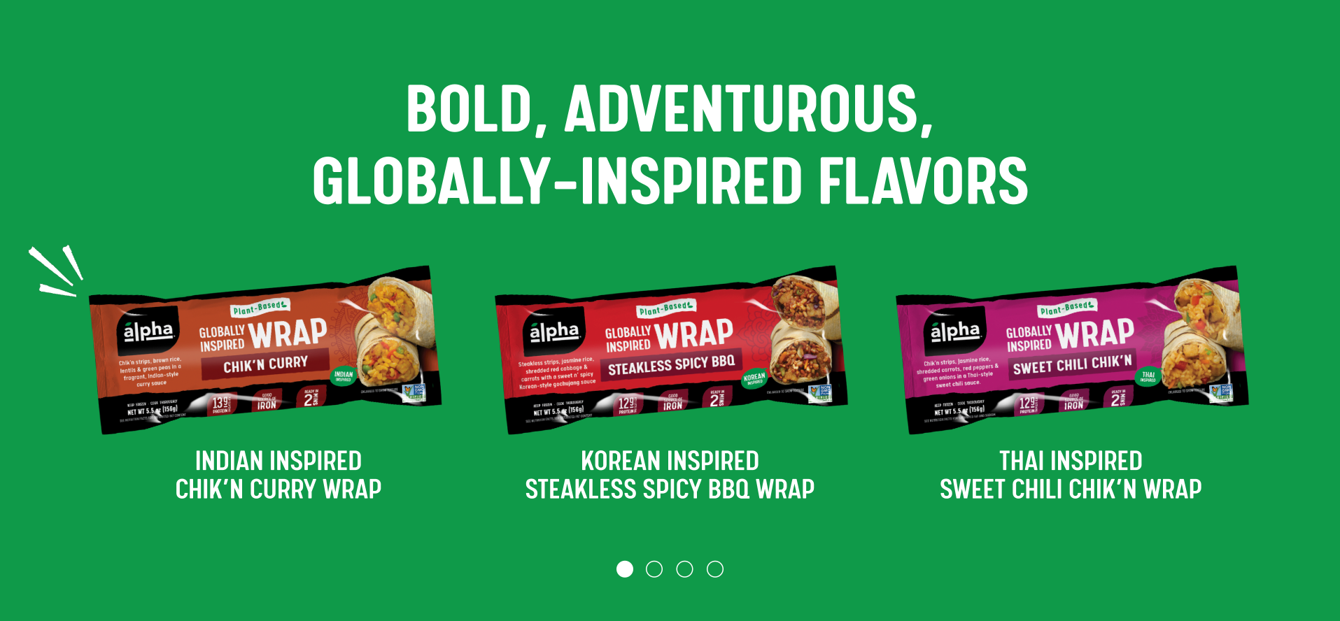 BOLD, ADVENTUROUS, GLOBALLY-INSPIRED FLAVORS