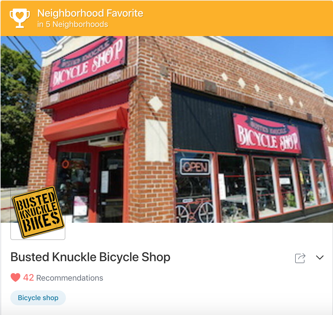 the busted knuckle bicycle shop