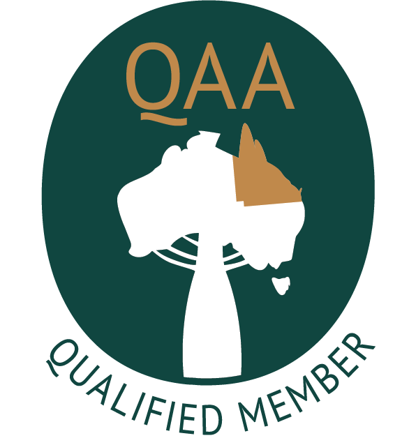 A logo for a qualified member of the oaa