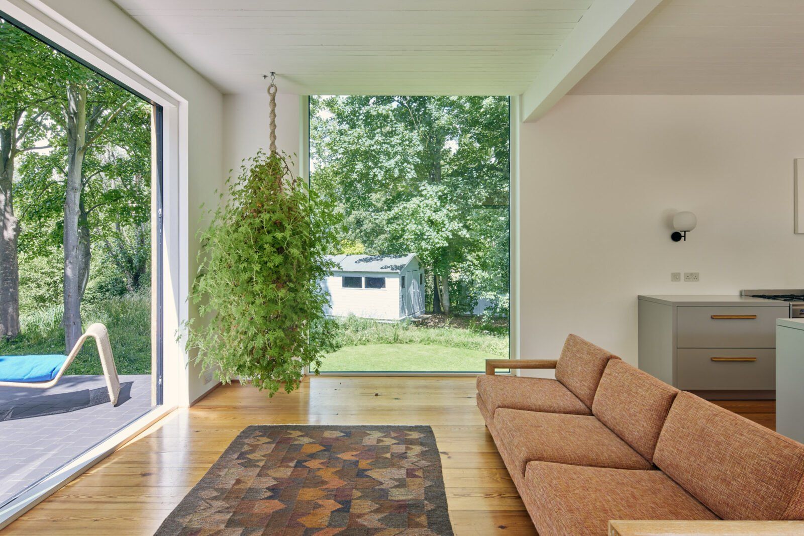 An interior view of a modern dwelling at Wheatley Eyot overlooking the Thames