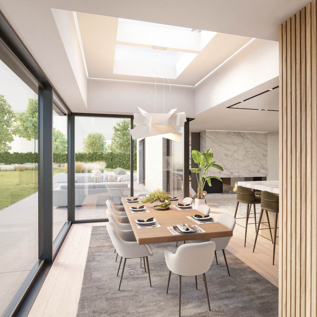 Modern and bright dining room in Portmarnock, Dublin