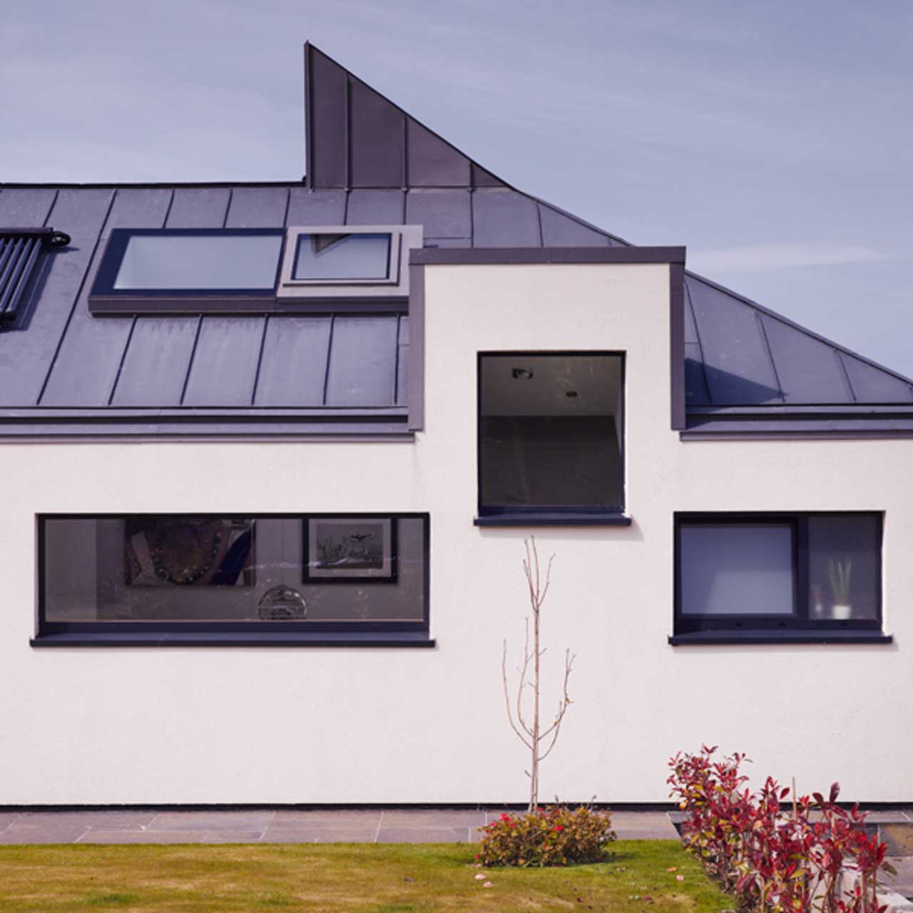 Interior projects of a contemporary family home designed by Dublin Design Studio and located in Carlingford Lough