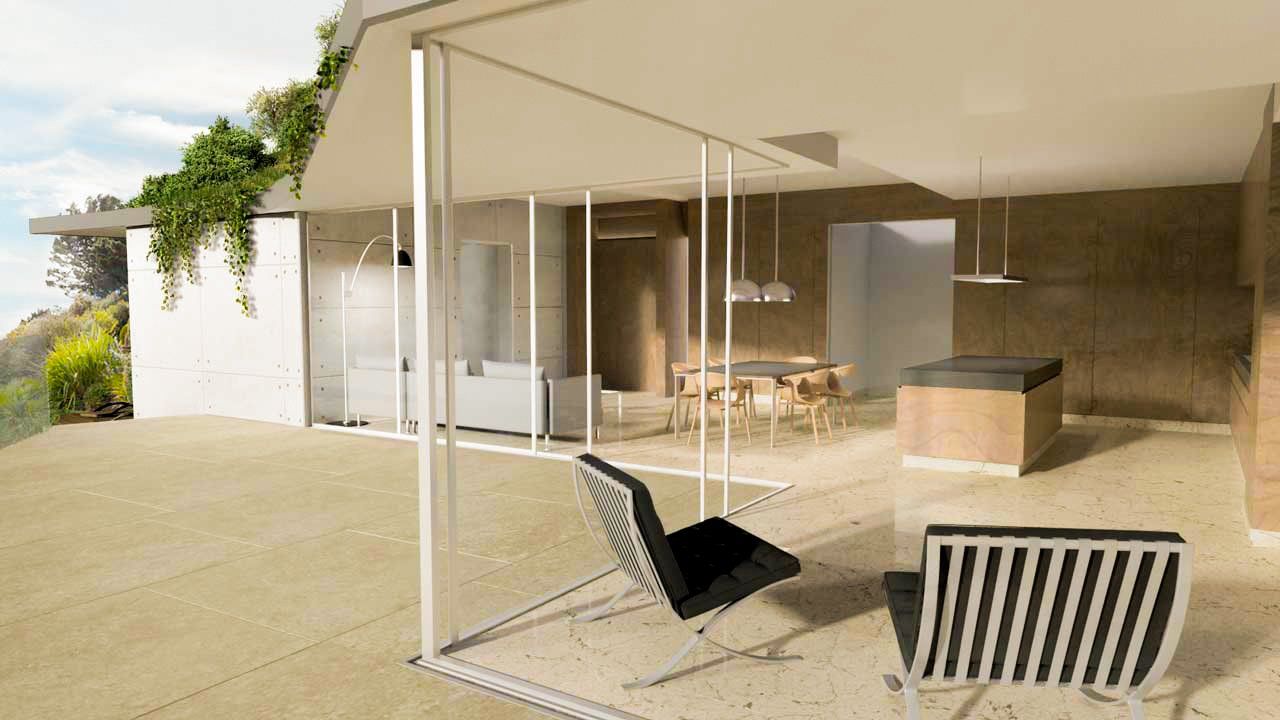 Extensive window glazing with views of the sea at Howth