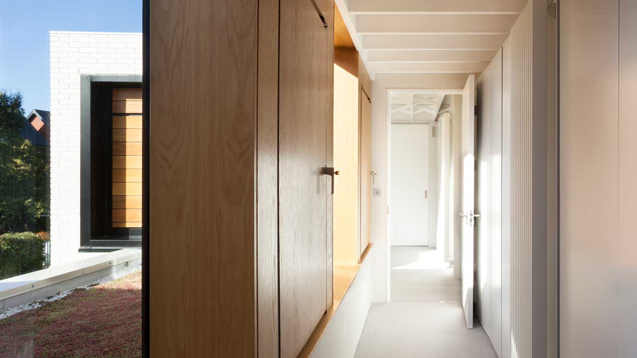Hallway of the Hazel Lane project designed by Dublin Design Studio