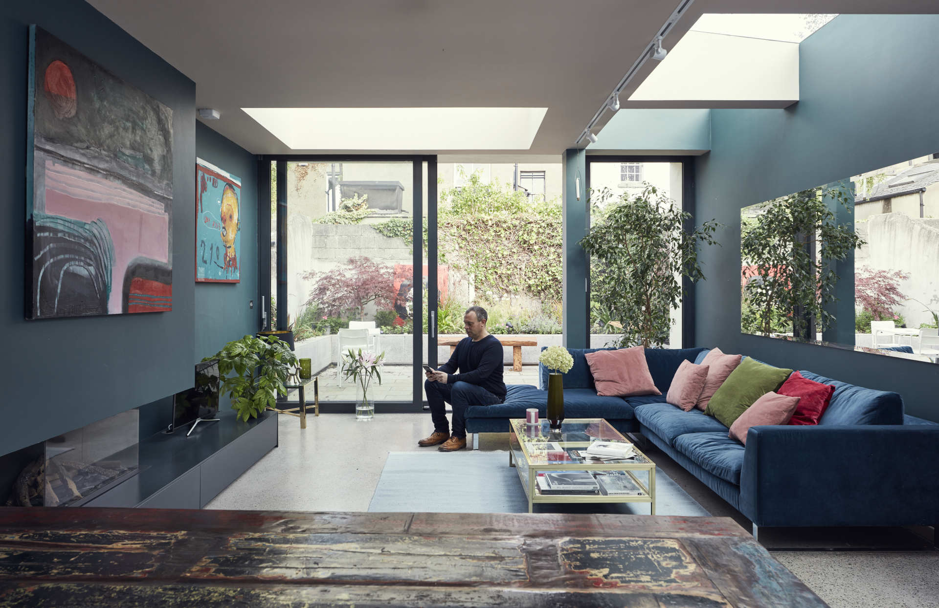 Refurbishment project of a Georgian house to a modern home designed by Dublin Design Studio and located in Portobello, Dublin