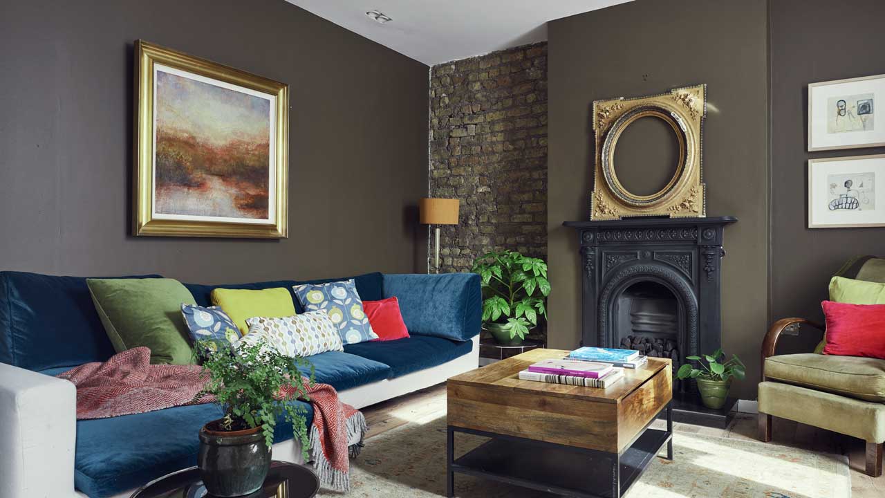 Colourful living room of the Portobello project by Dublin Design Studio