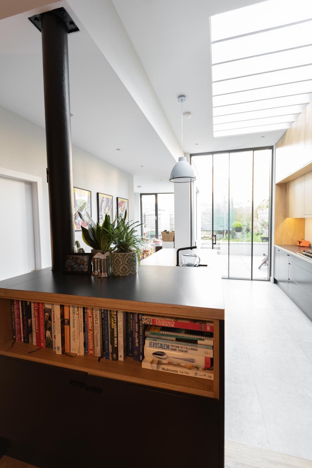 Contemporary renovation and extension of a Georgian terrace house kitchen
